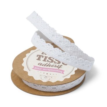 Ruban Dentelle Adhésif - Blanc Ruban Dentelle Adhésif - Blanc