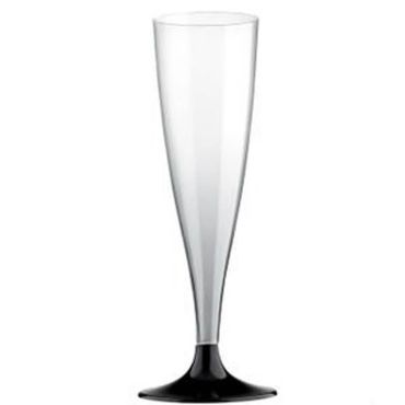 10 Flûtes à Champagne en Plastique - Noir 10 Flûtes à Champagne en Plastique - Noir