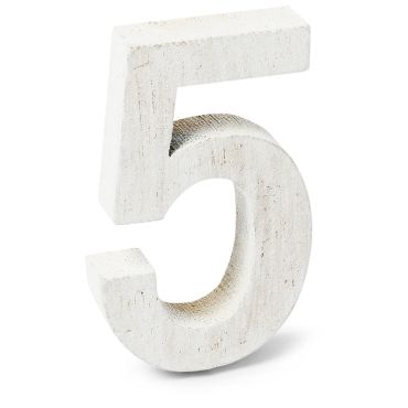 Chiffre "5" en Bois - 5 cm Chiffre "5" en Bois - 5 cm