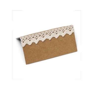 10 Marque-places bohème - Kraft et dentelle 10 Marque-places bohème - Kraft et dentelle