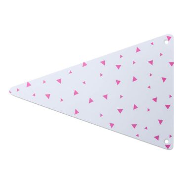 5 Fanions en carton à triangles fuchsia 5 Fanions en carton à triangles fuchsia
