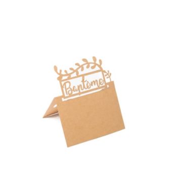 Sachet de 20 Marque-Places Baptême en Kraft Sachet de 20 Marque-Places Baptême en Kraft