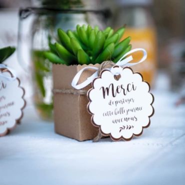 Sachet de 10 Étiquettes "Merci" - Rose Gold Sachet de 10 Étiquettes "Merci" - Rose Gold