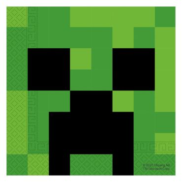 Ce lot de 20 serviettes en papier FSC® - 33 x 33 cm - Minecraft™ va embellir votre anniversaire | jourdefete.com Ce lot de 20 serviettes en papier FSC® - 33 x 33 cm - Minecraft™ va embellir votre anniversaire | jourdefete.com