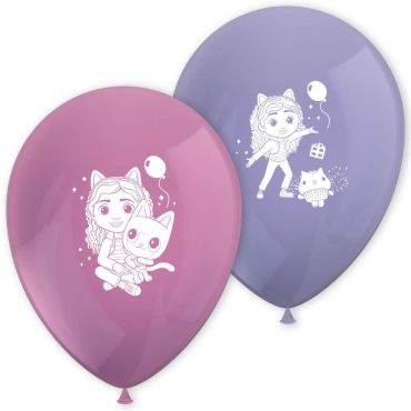Ballons Gabby et la Maison Magique roses et violets illustrés | jourdefete.com Ballons Gabby et la Maison Magique roses et violets illustrés | jourdefete.com