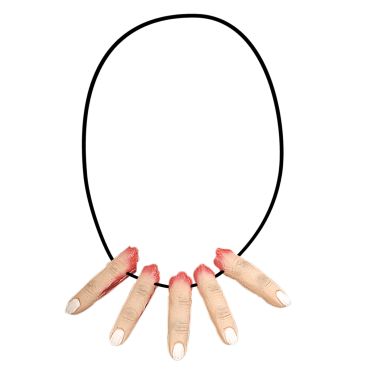 Accessoire de Déguisement Collier 5 Doigts Coupés Accessoire de Déguisement Collier 5 Doigts Coupés