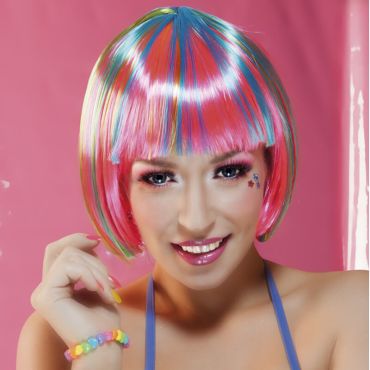 Perruque Pebbles fluo pour femme Perruque Pebbles fluo pour femme