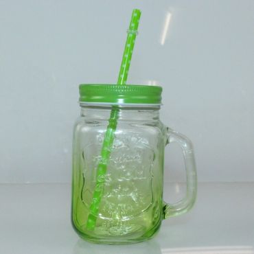 Manson Jar "Happy Summer" - Vert Manson Jar "Happy Summer" - Vert
