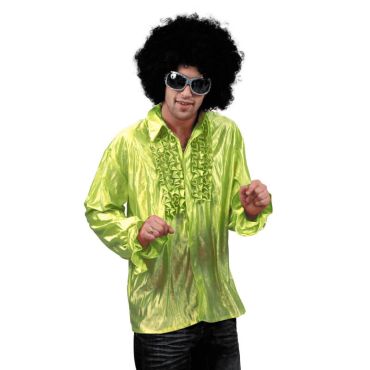 Chemise Star du Disco à froufrous - Vert - Taille au choix Chemise Star du Disco à froufrous - Vert - Taille au choix