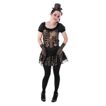 Déguisement de squelette pour adolescente - Steampunk Déguisement de squelette pour adolescente - Steampunk