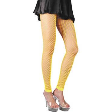 Legging Résille - Jaune Fluo Legging Résille - Jaune Fluo