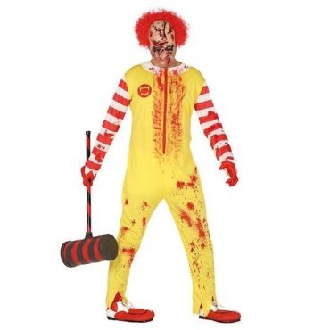Déguisement Homme - Clown Burger - Taille Unique Déguisement Homme - Clown Burger - Taille Unique