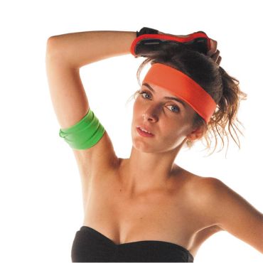 Bandeau 80's - Orange fluo - Adulte Bandeau 80's - Orange fluo - Adulte