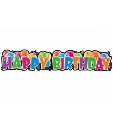 Guirlande d'Anniversaire "Happy Birthday" - Multicolore Guirlande d'Anniversaire "Happy Birthday" - Multicolore