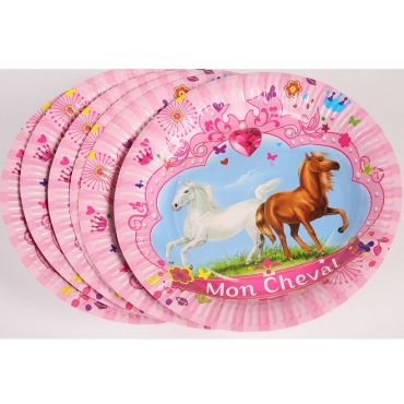6 Assiettes - Collection "Mon Cheval" 6 Assiettes - Collection "Mon Cheval"