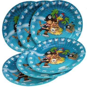 6 Assiettes - Collection Pirate