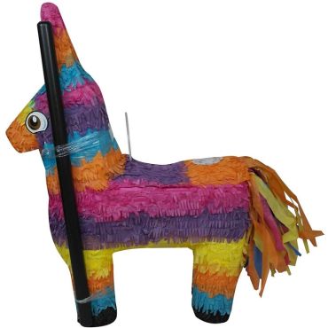 Pinata Âne Coloré avec Bâton Pinata Âne Coloré avec Bâton