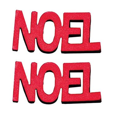 Sachet de 12 confettis "Noël" rouge