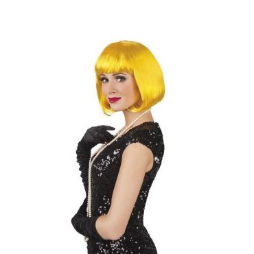 Perruque de Cabaret pour Femme - Jaune Perruque de Cabaret pour Femme - Jaune