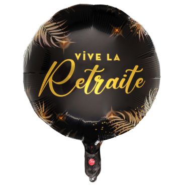 Ballon aluminium rond Vive la Retraite | jourdefete.com Ballon aluminium rond Vive la Retraite | jourdefete.com