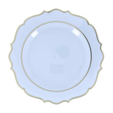 Assiettes réutilisables festonnées avec liseré doré | jourdefete.com Assiettes réutilisables festonnées avec liseré doré | jourdefete.com