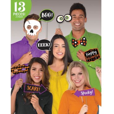 Kit de Photobooth d’Halloween – 13 pièces Kit de Photobooth d’Halloween – 13 pièces