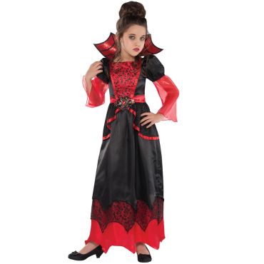 Déguisement Reine Luxueuse des Vampires Fille - 8/10 ans Déguisement Reine Luxueuse des Vampires Fille - 8/10 ans