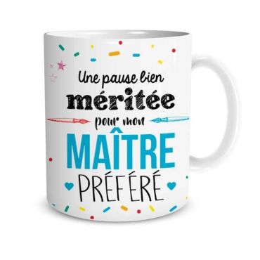 Mug "Une pause bien méritée pour mon Maître préféré" Mug "Une pause bien méritée pour mon Maître préféré"