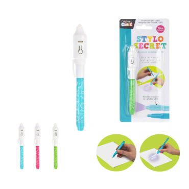 Stylo secret à encre invisible avec LED Stylo secret à encre invisible avec LED