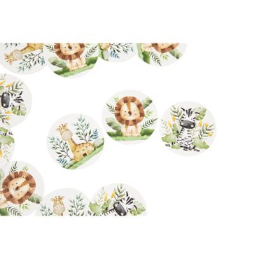 Confettis de table Animaux de la Savane en papier pour fête d'anniversaire | jourdefete.com Confettis de table Animaux de la Savane en papier pour fête d'anniversaire | jourdefete.com