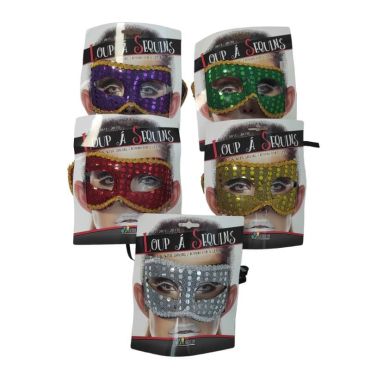 loups sequins couleur aléatoire | jourdefete.com loups sequins couleur aléatoire | jourdefete.com
