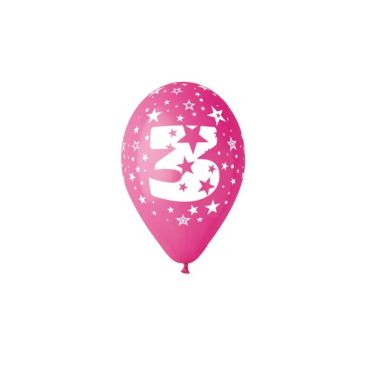 8 ballons multicolores de 25 cm chiffre 3 | jourdefete.com 8 ballons multicolores de 25 cm chiffre 3 | jourdefete.com