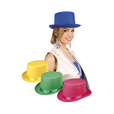 Chapeau haut-de-forme satiné - Couleur Aléatoire | jourdefete.com Chapeau haut-de-forme satiné - Couleur Aléatoire | jourdefete.com