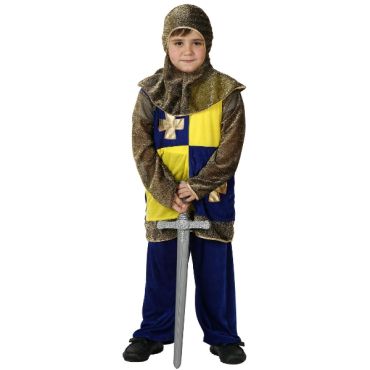 déguisement chevalier médiéval garçon jaune et bleu déguisement chevalier médiéval garçon jaune et bleu