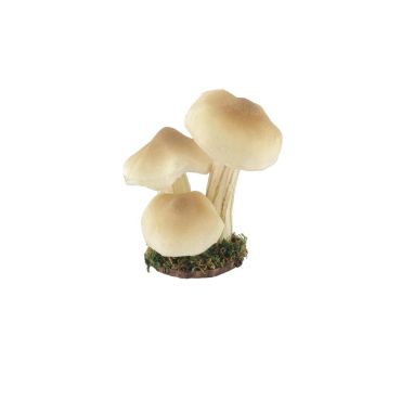 Champignons décoratifs crème sur socle mousse pour ambiance automne | jourdefete.com Champignons décoratifs crème sur socle mousse pour ambiance automne | jourdefete.com