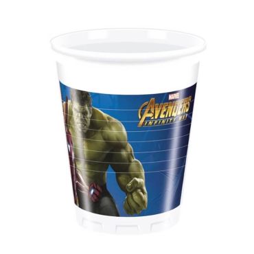 8 Gobelets 20 cl Avengers Infinity War | JOURDEFETE.COM