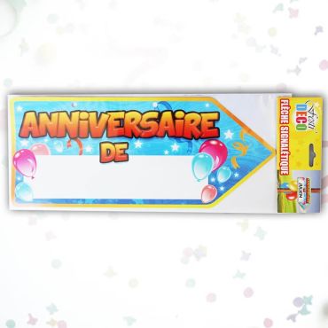 Flèche directionnelle Anniversaire - Bleu Flèche directionnelle Anniversaire - Bleu