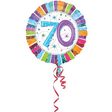 Ballon 70 Ans à Hélium Etoiles Scintillantes Ballon 70 Ans à Hélium Etoiles Scintillantes