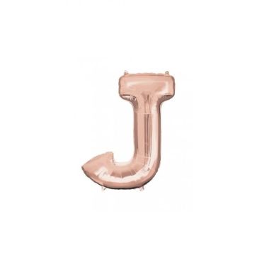 Méga Ballon Hélium - Lettre J - Rose Gold Méga Ballon Hélium - Lettre J - Rose Gold
