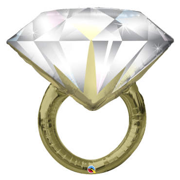 Ballon Métallique Hélium - Bague en Diamant Ballon Métallique Hélium - Bague en Diamant