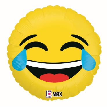 ballon aluminium rond emoji mort de rire de 46 cm | jourdefete.com ballon aluminium rond emoji mort de rire de 46 cm | jourdefete.com