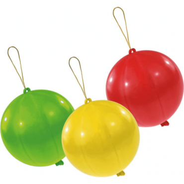Sachet de 3 ballons Punchballs (Coloris Assortis) Sachet de 3 ballons Punchballs (Coloris Assortis)