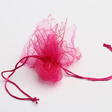 6 Ballotins en Tulle et Organdi - Fuchsia 6 Ballotins en Tulle et Organdi - Fuchsia