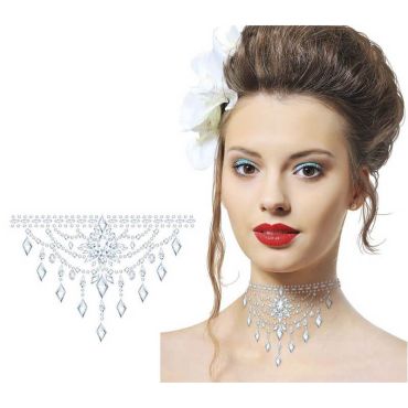 Un splendide collier argenté à coller autour de votre cou | jourdefete.com Un splendide collier argenté à coller autour de votre cou | jourdefete.com