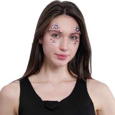 Bijoux de visage adhésifs - Multicolore Bijoux de visage adhésifs - Multicolore