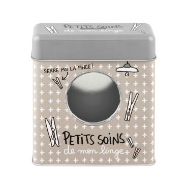 Boîte à Pinces à Linge "Petits Soins du Matin" - Derrière La Porte Boîte à Pinces à Linge "Petits Soins du Matin" - Derrière La Porte