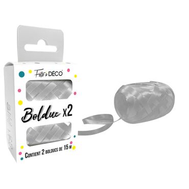 Lot de 2 rubans bolduc 15m pour décoration festive | jourdefete.com Lot de 2 rubans bolduc 15m pour décoration festive | jourdefete.com