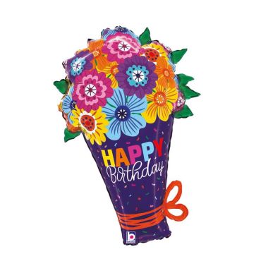 Un ballon représentant un joli bouquet de fleurs pour anniversaire | jourdefete.com Un ballon représentant un joli bouquet de fleurs pour anniversaire | jourdefete.com