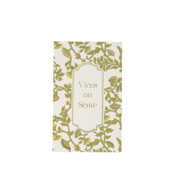 Sachet Botanica Verde « Viens on sème » pistache crème & or | jourdefete.com Sachet Botanica Verde « Viens on sème » pistache crème & or | jourdefete.com