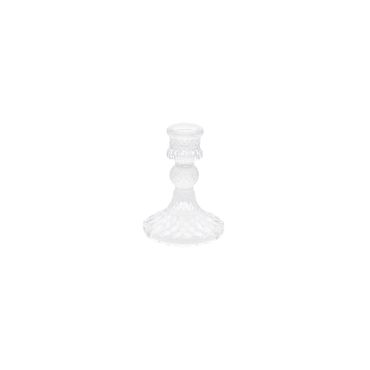 bougeoir en verre transparent - 8CM X 10.5CM bougeoir en verre transparent - 8CM X 10.5CM